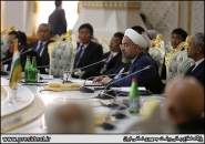  رئیس جمهوری اسلامی ایران در اجلاس سران همکاری شانگهای سخنرانی کرد  