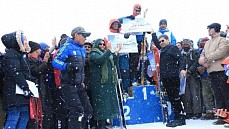 مسابقات اسکی با حضور ورزشکاران 7 کشور در افغانستان برگزار شد
