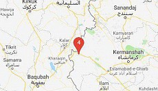 زلزله ۴.۳ ریشتری در قصر شيرين کرمانشاه ایران را لرزاند