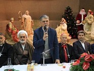 وزیر فرهنگ درآیین جشن میلاد عیسی مسیح (ع) شرکت کرد