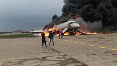 قربانیان آتش‌سوزی هواپیما در روسیه به 41 نفر رسید