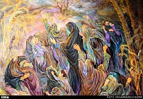تابلوی "شام غريبان" اثر استاد فرشچيان در کاخ سعدآباد تهران به نمایش در آمد