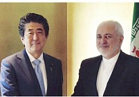 محمد جواد ظریف با نخست وزیر ژاپن دیدار کرد