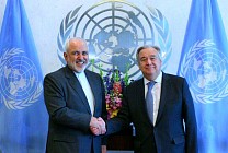 دیدار وزیر امور خارجه ایران با دبیرکل سازمان ملل 
