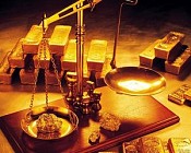 ارزش طلا در معاملات میان بانکی لندن خیلی کاهیش یافت