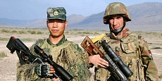 رزمایش مشترک چین و تاجیکستان در بدخشان
